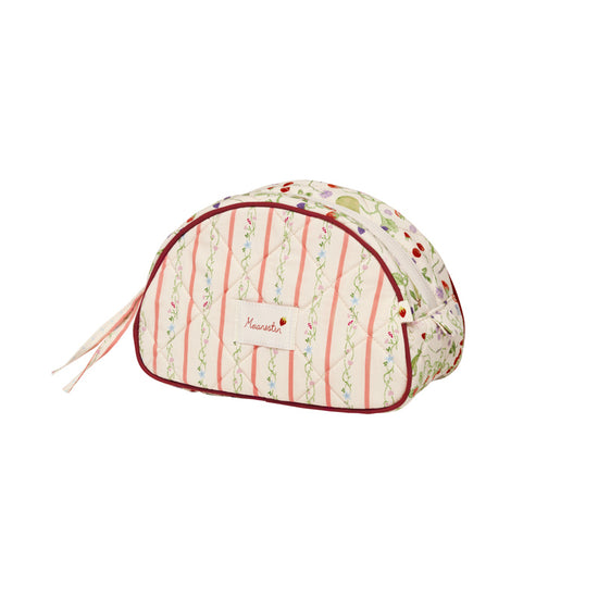 Makeup Bag Medium
 Summer Stripes Peach Maanesten