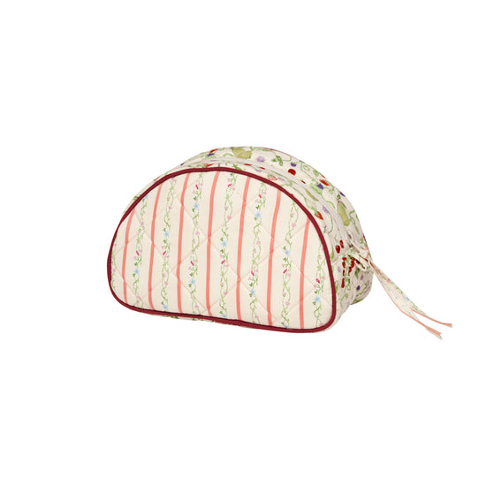 Makeup Bag Medium
 Summer Stripes Peach Maanesten