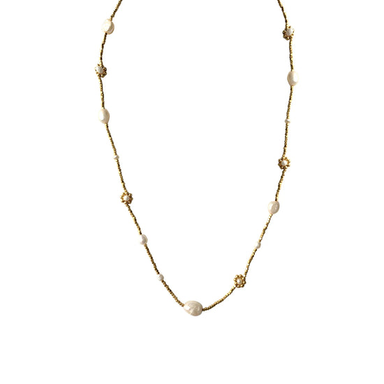 NBB - Halskæde Pearl Flower - Ibu Jewels