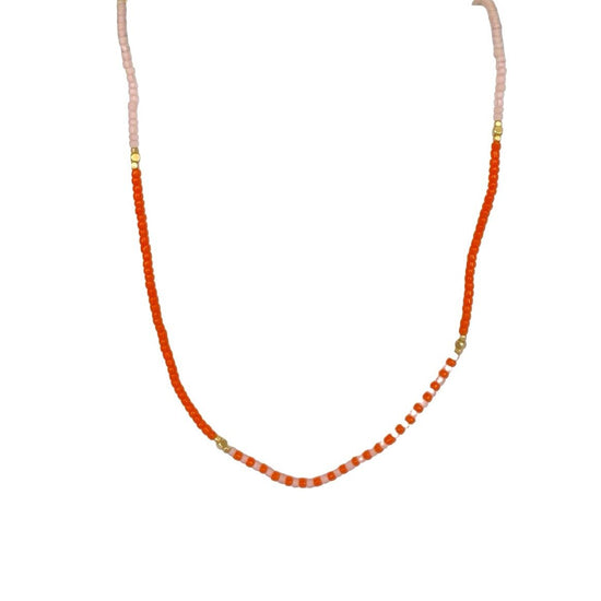 NHH - Halskæde Bumi Kort Orange (02) Ibu Jewels