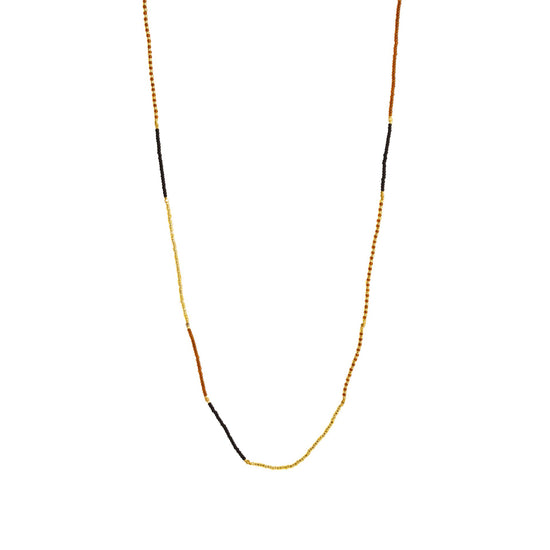 NHH - Halskæde Bumi Long Black-Brown (02) - Ibu Jewels