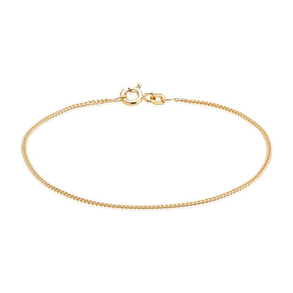 14K Panser Facet 0,55mm Guld kæde