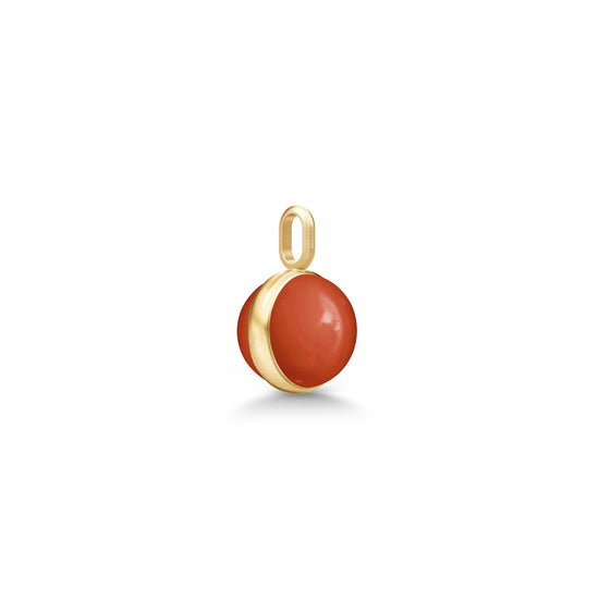 Little Prime Pendant Red Coral Crystal forgyldt Julie Sandlau