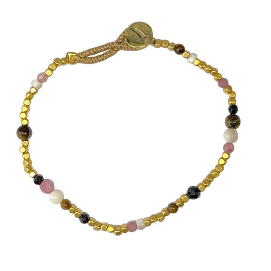 PE02 - Joanie Mix Mix Black (02) Armbånd Ibu Jewels
