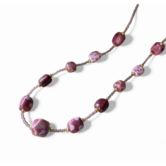 Perle halskæde Pearl Delicate 60cm Kazuri