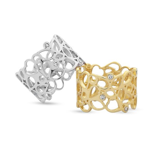 14K Ring 0,12ct W-VS mønster hvidguld Nuran