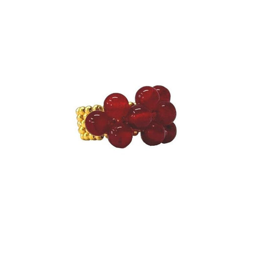 RQ - Ring Possy Rubinrød (22) Ibu Jewels