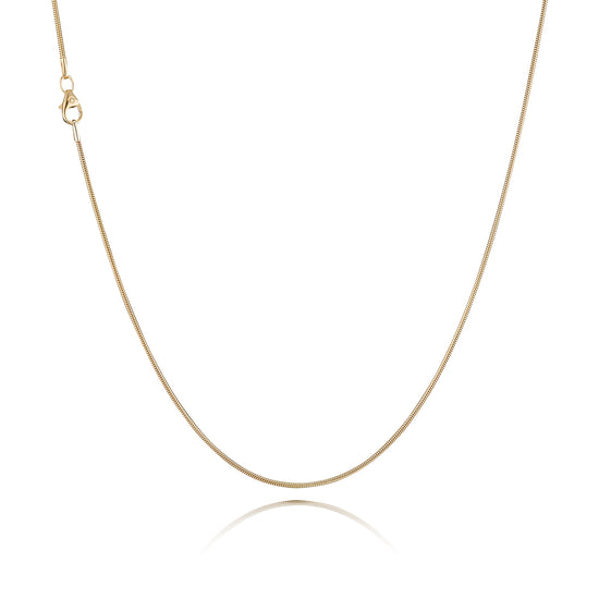 8K Slangekæde 1,20mm guld