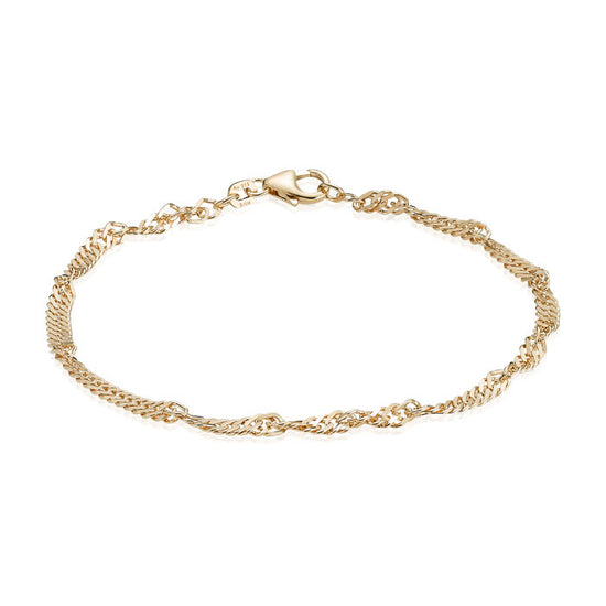 14K Singapore 2,90mm guld kæde