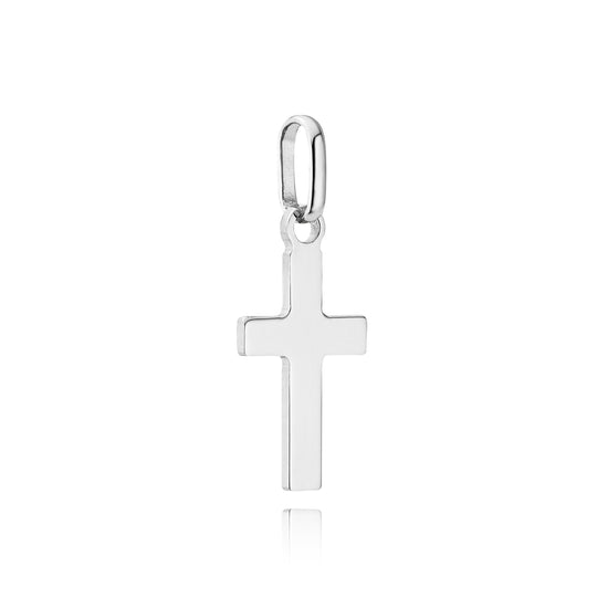 Kors vedhæng 15x12 mm sølv