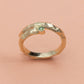 14k Ring rødguld 0,05ct grøn diamant - Devine by Norup