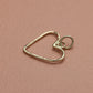 14K Love lille hjerte - vedhæng rødguld - 20x18mm - Devine by Norup