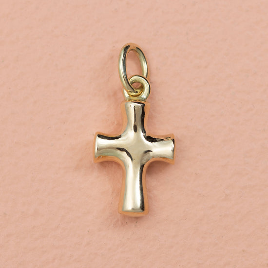 14k kors blank vedhæng rødguld - 18x10mm - Devine by Norup