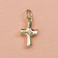 14k kors blank vedhæng rødguld - 18x10mm - Devine by Norup