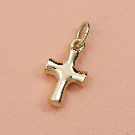 14k kors blank vedhæng rødguld - 18x10mm - Devine by Norup