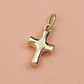 14k kors blank vedhæng rødguld - 18x10mm - Devine by Norup