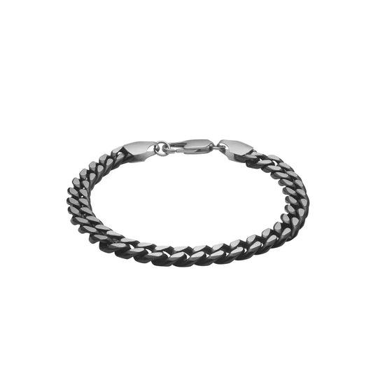 SON armbånd stål IP black 21cm