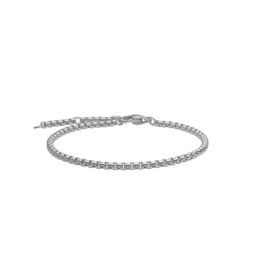 SON armbånd stål, rund venezia 16+3cm