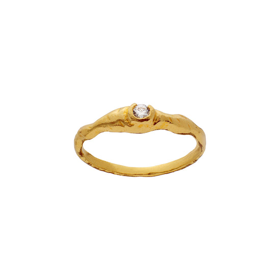 Sani forgyldt ring Maanesten