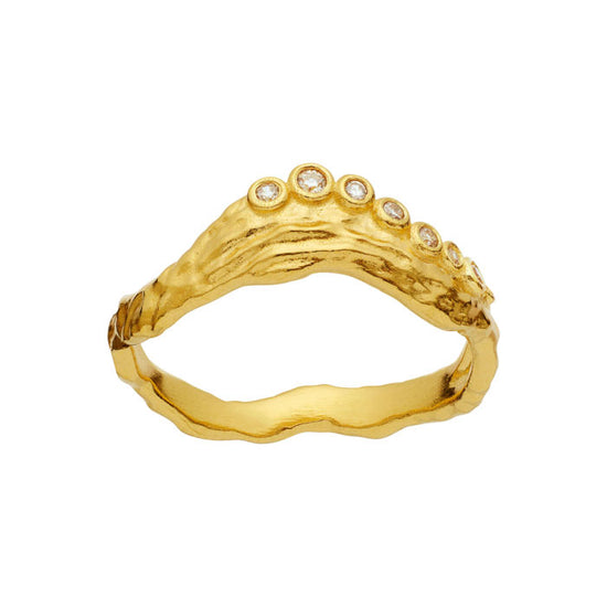 Selene Ring Forgyldt Maanesten Spar 50 %