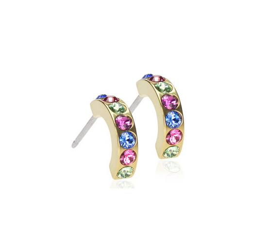GT Pendant Brilliance Curved 10 mm titanium Fantasy Blomdahl