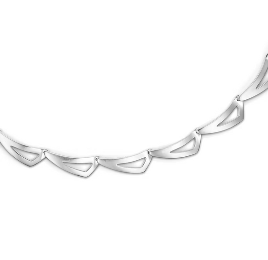 Leddelt Armbånd Sølv Blank