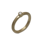 14K Charlotte ring rødguld 0,10ct sand overflade - Devine by Norup