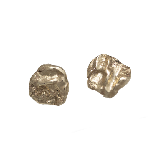 14K Medium knap ørestikker guld  - Devine by Norup