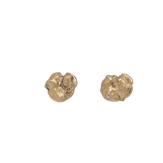 14K Small knap ørestikker guld  - Devine by Norup