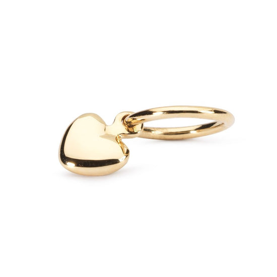 18K Mini hjerte - guld kugle - Trollbeads