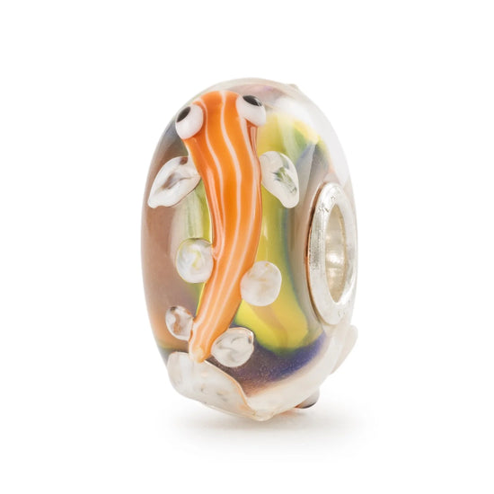 Energisk Ornage fisk kugle - Trollbeads