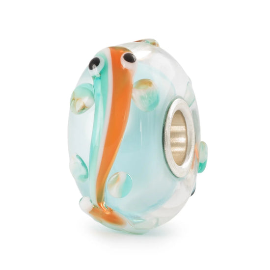 Fredfyldt turkis fisk kugle - Trollbeads