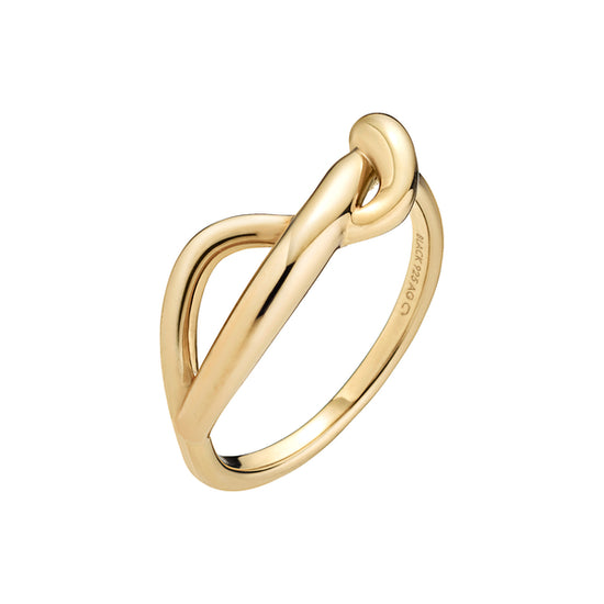 Twisted Deceiver Ring forgyldt  Maria Black - Spar 70 %