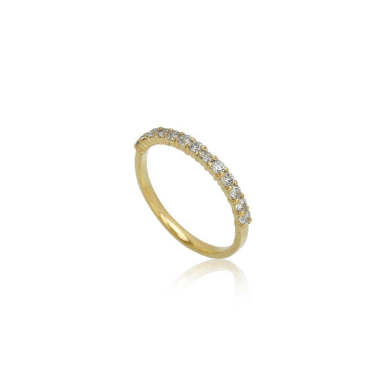 14K LG Aligned ring 0,39ct ialt DEF/VS