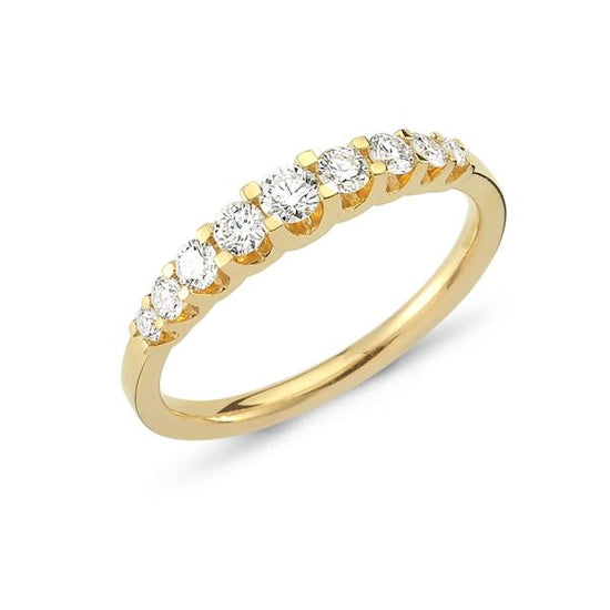 14kt. EMPIRE ring 0,43ct W-si Rødguld Nuran