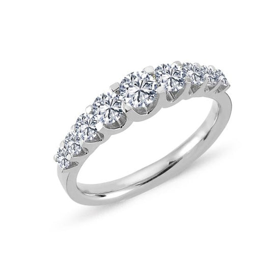 14K Empire ring 0,75ct W-si Hvidguld