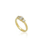 14K LG 0,50ct + 2x0,10ct F-G/SI Grace ring