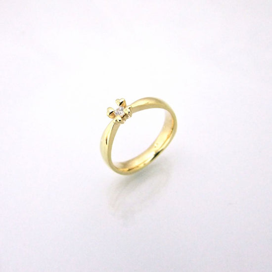 14kt. 0,05ct Royal Heart ring W.SI