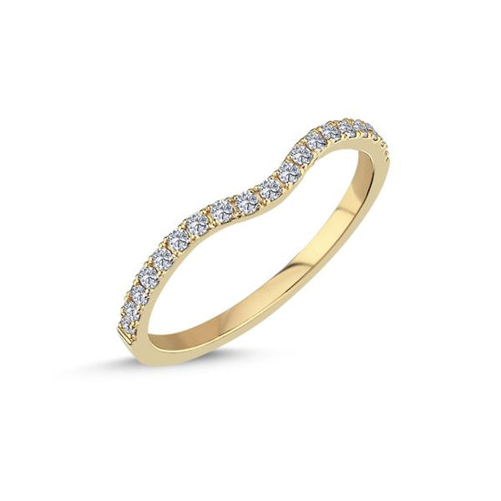 14Kt. 0,15ct W-SI vielsesring Rødguld ring Nuran