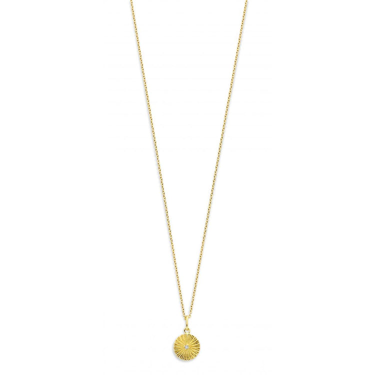 Spirit Icons - SUNSHINE Vedhæng forgyldt DIA 0,025 Wvs 
