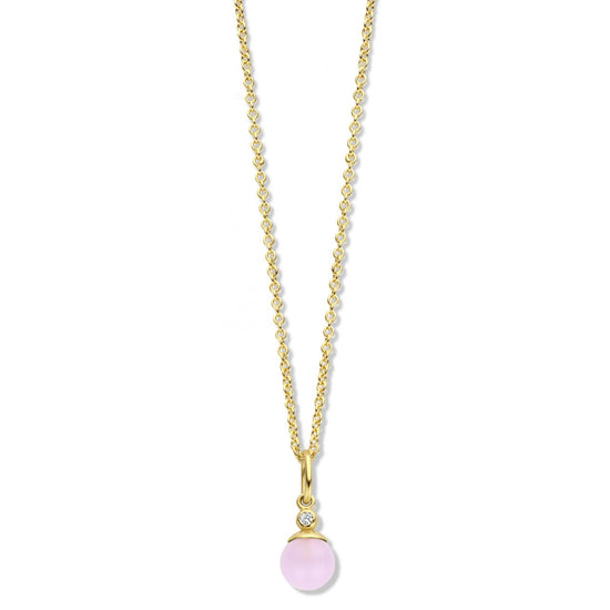 Figaro vedhæng 6mm pink fg CZ Spirit Icons