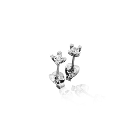 14K Jewelz ørestikker HVG ialt 0,05 Ct. W-Tca/SI 