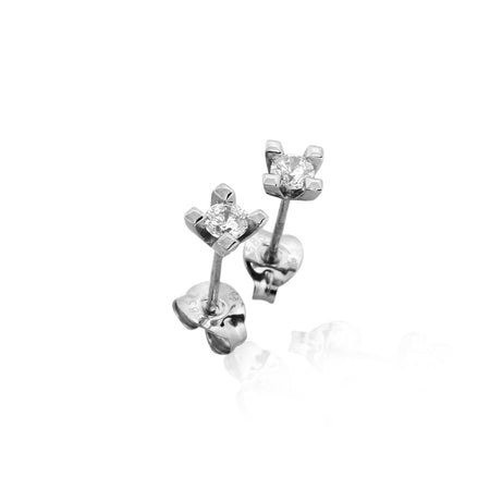 14K Jewelz ørestikker HVG ialt 0,25Ct. W-Tca/SI 