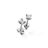 14K Jewelz ørestikker HVG ialt 0,25Ct. W-Tca/SI 
