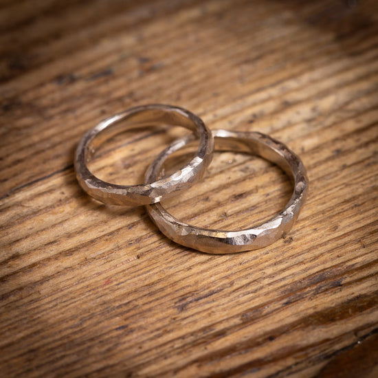 14K Curve ring medium hvidguld str. 48-59