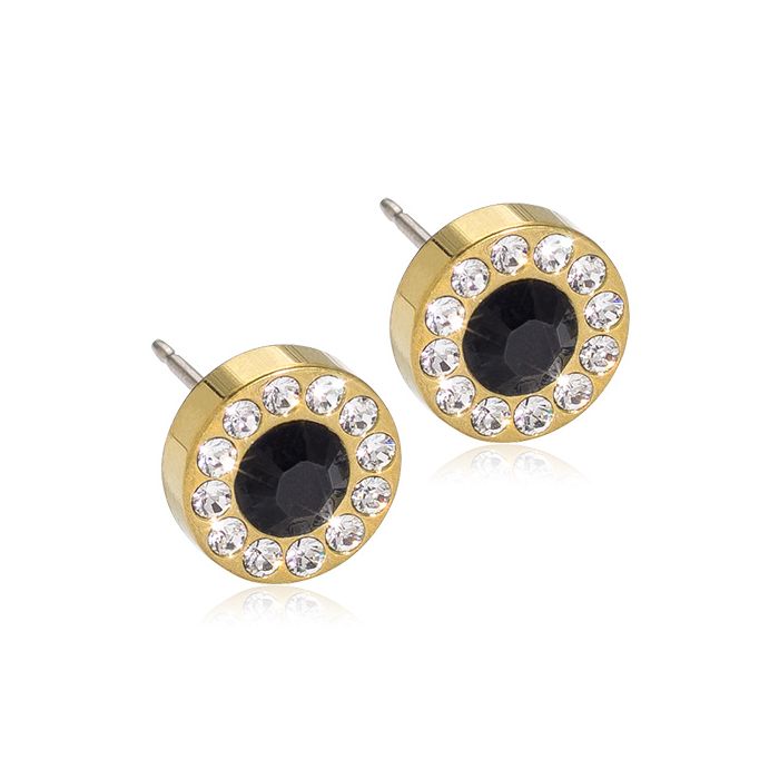 Blomdahl - GT Brillance Halo 8mm Crystal Black 