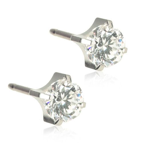 Blomdahl - Tiffany 5mm CZ White