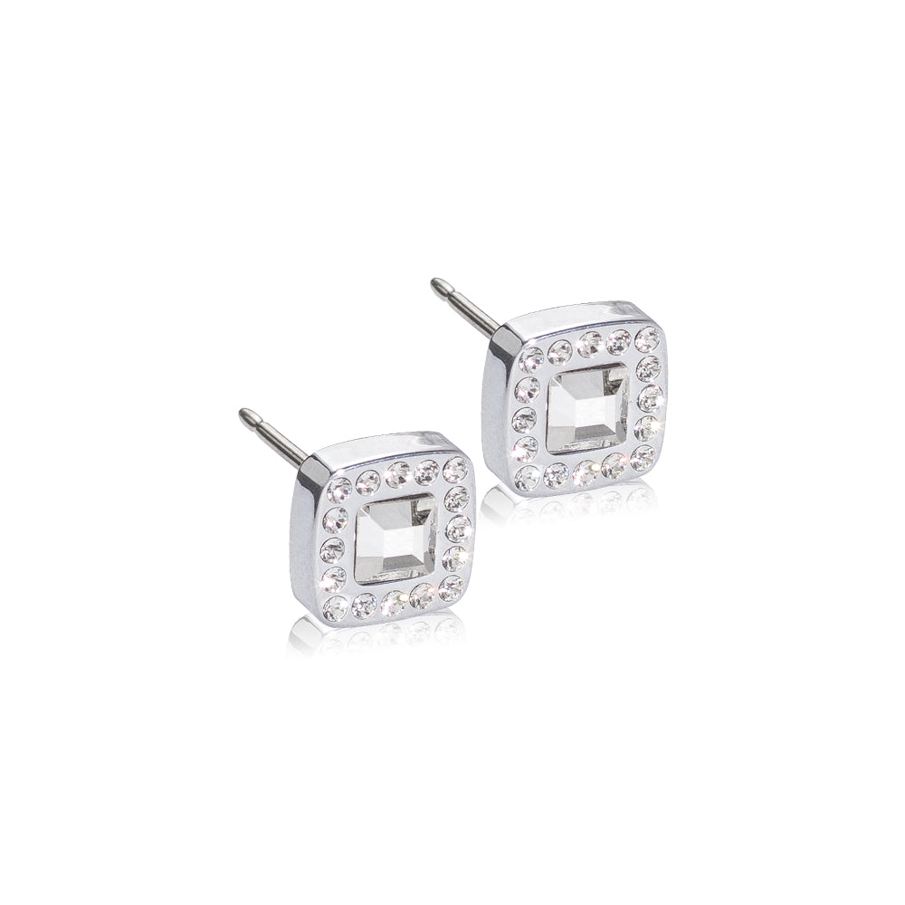 Blomdahl - ST Brillance Cushion 8mm Crystal 