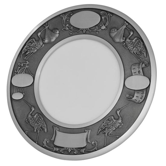 tin fotoramme rund m. storke Ø17