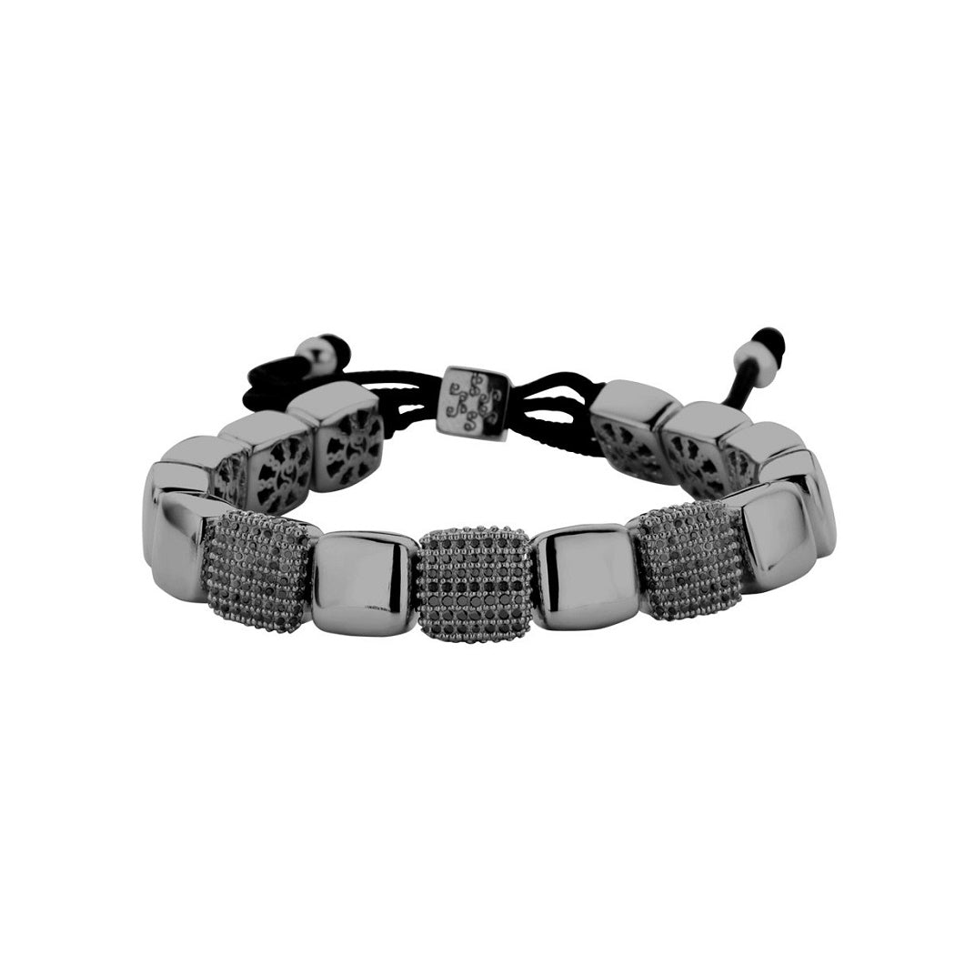 Spirit Icons - Intense armbånd med zirkonia Sort